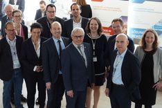 BU: Die Organisatoren des 8. Bayerischen Innovationskongresses „Technologische Innovationen Künstlicher Intelligenz” in der TechBase.