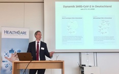 Prof. Wulf Schneider berichtete über die verfügbaren Informationen zum Coronavirus SARS-CoV2.