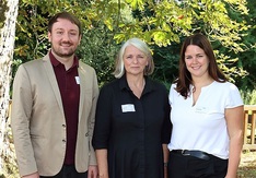 Von links: Florian Harrlandt, NIRO-Geschäftsführerin Ingrid Lange und Theresa Gerdes