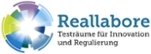 Logo und Schriftzug "Reallabore – Testräume für Innovation und Regulierung"