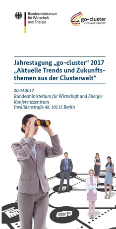 Cover „go-cluster” Einladung Jahrestagung 2017