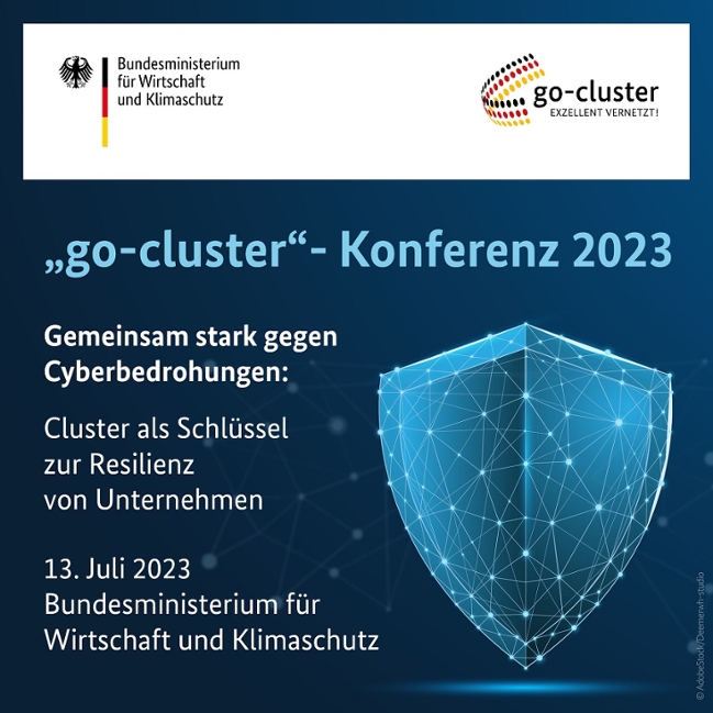 „go-cluster“-Konferenz 2023: Gemeinsam stark gegen Cyberbedrohungen: Cluster als Schlüssel zur Resilienz von Unternehmen