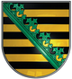 Bild zeigt das Wappen des Freistaats Sachsen.